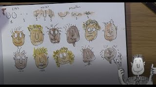 1 How to draw faces in the style of Quentin Blake Part 1 [upl. by Eiboh]