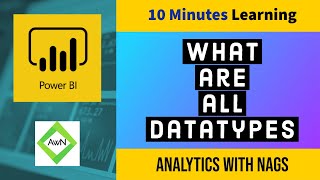 Power BI Tutorial 450  What are all Datatypes [upl. by Zingale]