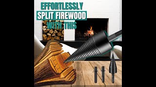 Split Firewood Easily With This 32mm and 42mm Wood Splitter Drill Bit [upl. by Ut600]