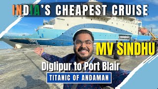 Most LUXURIOUS Cruise of ANDAMAN  Diglipur to Port Blair in MV SINDHU  FIRST CLASS Experience [upl. by Irmgard]