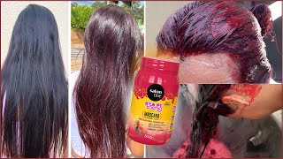 MÁSCARA MATIZADORA VERMELHA SALON LINE  PINTA O CABELO NATURAL MESMO [upl. by Anya166]