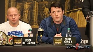 The HILARIOUS Chael Sonnen vs Wanderlei Silva FULL BELLATOR 180 QampA [upl. by Brace641]