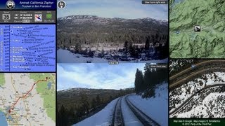 CA Zephyr tour Truckee to San Francisco via Amtrak rail includes trainlapse videos [upl. by Annaili769]