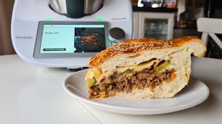 Wołowy Burger XXL z Thermomix [upl. by Iey]