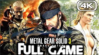 METAL GEAR SOLID 3 Gameplay Walkthrough FULL GAME 4K 60FPS REMASTERED [upl. by Josie]