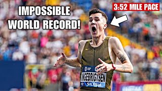 UNBELIEVABLE WORLD RECORD  3000m WORLD RECORD BY JAKOB INGEBRIGTSEN [upl. by Eon]