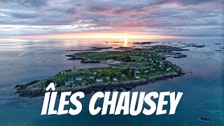 Les grandes marées sur les îles Chausey  Le paradis de la pêche à pieds drone  Normandie  France [upl. by Tnecniv]