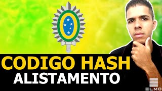 Como saber meu código HASH Alistamento Militar Online  Elmo [upl. by Anyal565]