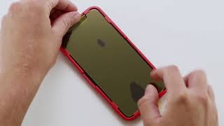 InvisibleShield Glass Anti Glare iPhoneX Install [upl. by Esinereb656]