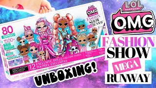 LOL OMG FASHION SHOW MEGA RUNWAY Unboxing Limited Edition 2 New OMG Dolls [upl. by Batruk]