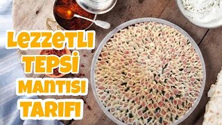 Tepsi Mantısı🥟  Mükemmel bir mantı mutlaka deneyin👌🏼 [upl. by Lew]