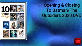 Opening amp Closing To BatmanThe Outsiders 2020 DVD [upl. by Mmada]