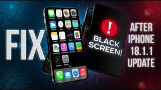 How To Fix Black Screen On iPhone  IOS 1811 Update [upl. by Gothar]