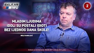 INTERVJU Nele Karajlić  Mladim ljudima idoli postaju idioti bez ijednog dana škole 2822019 [upl. by Samaria448]