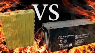 LiFePo4 vs Agm Batterie  Kosten und Leistungsvergleich [upl. by Assetak548]