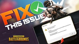 Fix Error in Resource Files Reinstall Required Error on PUBG Battleground on PC [upl. by Ayn]