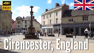 The Cotswolds 🇬🇧  Market Town of Cirencester  4K Walking Tour in 2022 [upl. by Priestley748]