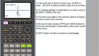 fx9750GIII Graphing Calculator Graph Menu Overview [upl. by Delano]