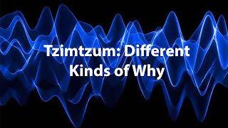 Tzimtzum Different Kinds of Why [upl. by Ayihsa]