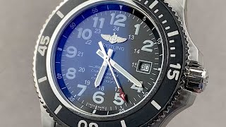 Breitling Superocean II 44 A17392D7BD68 Breitling Watch Review [upl. by Atinor]