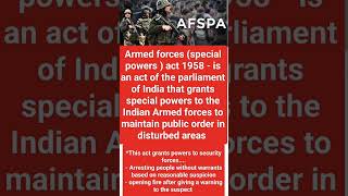 afspa1958 currentaffairs afspa upsc appsc [upl. by Teri]