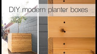 How To Build a Planter Box  Easy DIY Woodworking Project [upl. by Onin]