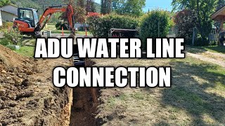 ADU WATER LINE CONNECTION [upl. by Killy486]