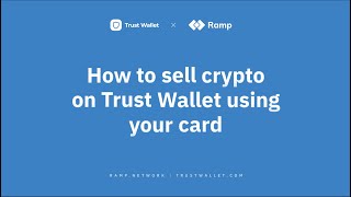 How to SELL crypto in Trust Wallet With Ramp [upl. by Kcirederf175]