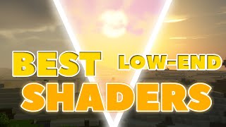 Best 3 Shaders for Low End PC  144FPS Minecraft [upl. by Ahsimin]