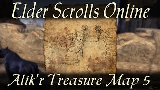 Alikr Treasure Map 5 Elder Scrolls Online ESO [upl. by Sidnala]