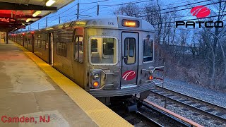 PATCO High SpeedLine Action in Camden NJ [upl. by Jacenta]