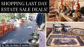 SHOPPING BIG ESTATE SALE WITH BIG LAST DAY DEALS  HIDDEN TREASURES ESTATE SALES [upl. by Sapowith]