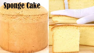 Vanilla Sponge Cake Recipe  How to Make Fluffy Vanilla Cake  Easy Sponge Cake [upl. by Blank]