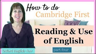 How to do FCE Reading and Use of English exam  part four  key word transformation task [upl. by Ahsienahs]