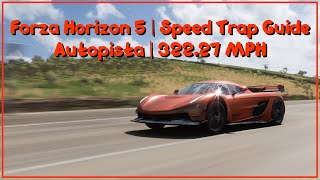 Forza Horizon 5  Speed Trap Guide  Autopista Speed Trap  32227 MPH [upl. by Nilyaj226]