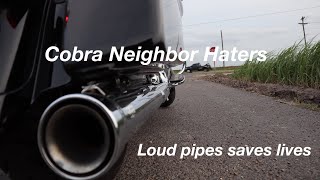 Cobra Neighbor Haters 4 Slipon Exhaust  Sound Video [upl. by Vaasta326]