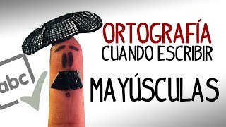 El uso de mayusculas en espanol ortografía escribir mayusculas [upl. by Llertac409]