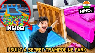 I Built a SECRET Trampoline Park in my Sisters Room  Brent Rivera Hindi  brentrivera Brent [upl. by Gahan985]