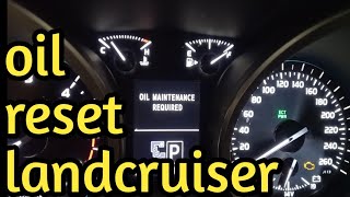 How to reset oil maintenance or service light resetting on Toyota Land Cruiser [upl. by Anujra]