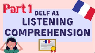 Practice DELF A1 Listening Comprehension  PART 1  DELF A1 Compréhension Orale [upl. by Magen]