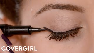 How to Apply Eyeliner Cat Eye Makeup  COVERGIRL [upl. by Amo711]