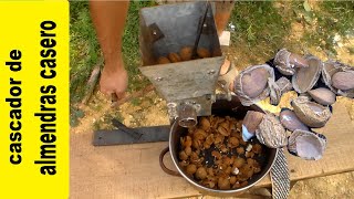 Maquina de partir almendras casera  cascadora de frutos secos  como cascar almendras  el yeti [upl. by Anoit]