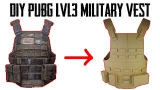 How To Make PUBG Level 3 Military Vest From Cardboard  DIY By King OF Crafts [upl. by Parent]