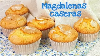 Magdalenas caseras  Receta fácil  Mi tarta preferida [upl. by Eiramllij]