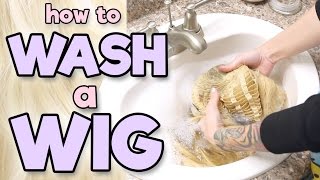 HOW TO WASH A WIG  Alexas Wig Series 4 [upl. by Krenek620]