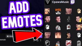 HOW TO SETUP TWITCH EMOTES✅Super Easy [upl. by Siekram]