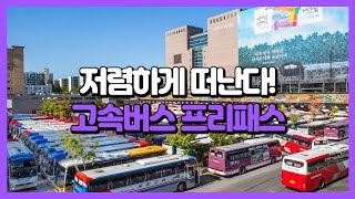 국내 여행을 즐기는 방법 고속버스 프리패스188개 고속버스 노선 이용 가능 [upl. by Nitsirhc]