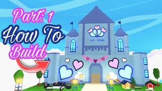 How to build a Sky Castle in Adopt Me Roblox Part 1 [upl. by Enorej]