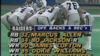 MNF 1987 Raiders vs Seahawks Pt 1 [upl. by Seiter886]