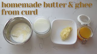 homemade butter amp ghee from curdyogurt [upl. by Llerrut]